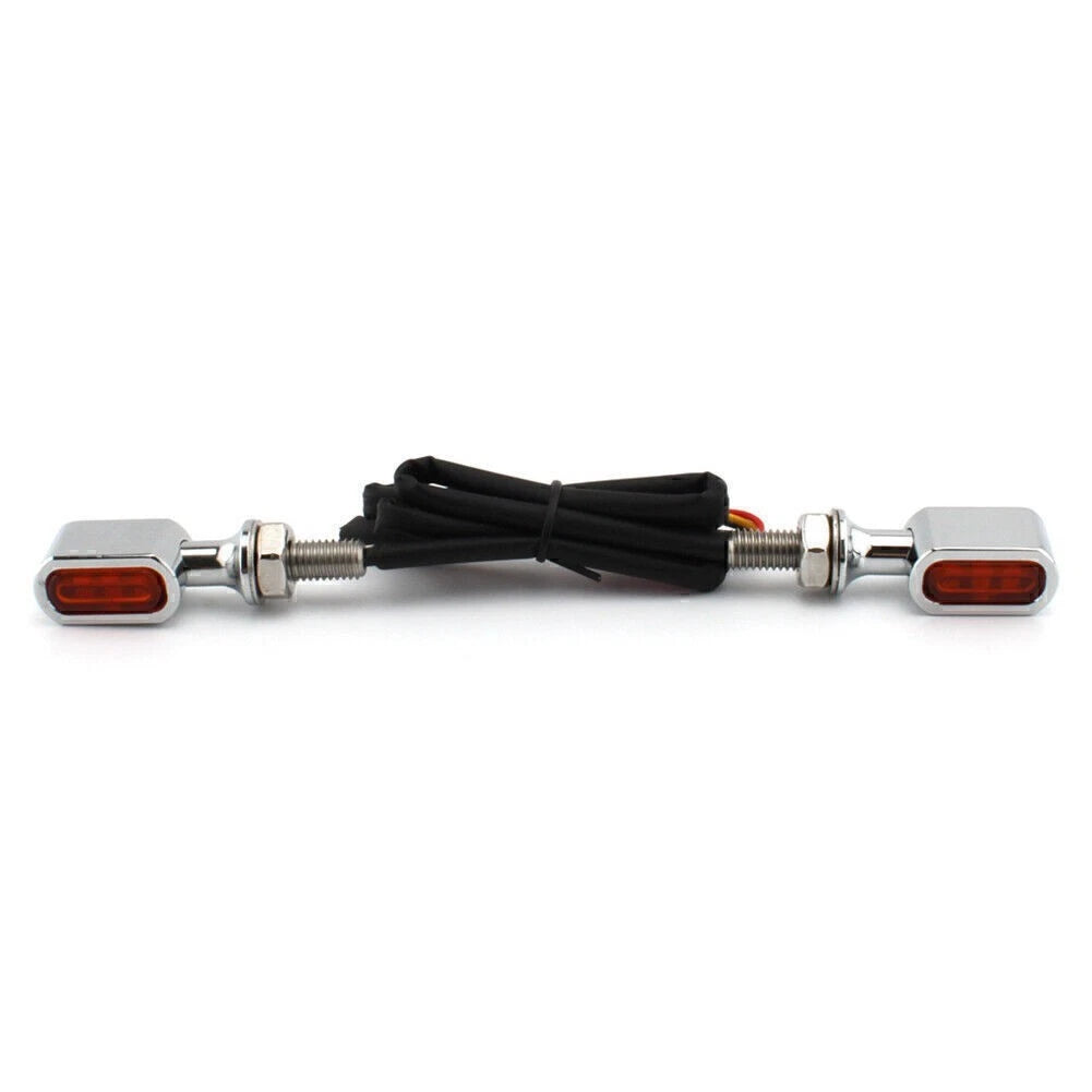 Mini LED Rear Turn Signal Light Orange Lens for Harley