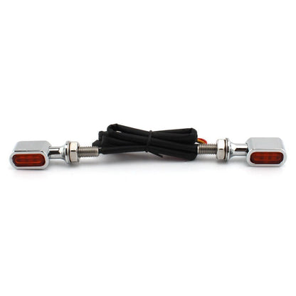 Mini LED Rear Turn Signal Light Orange Lens for Harley