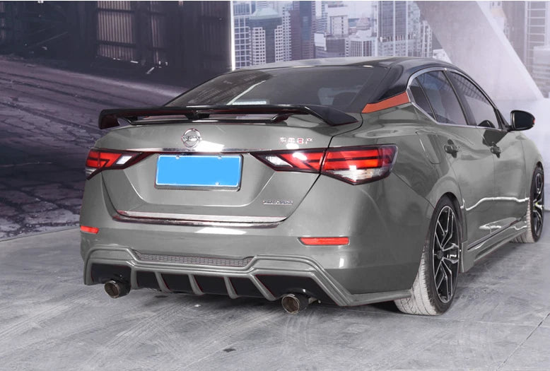 Double Layer Rear Spoiler Wing ABS for Nissan Sentra (2020-2024) 2 x Pieces