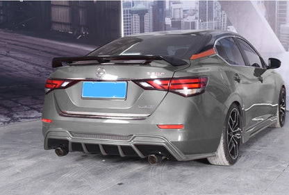 Double Layer Rear Spoiler Wing ABS for Nissan Sentra (2020-2024) 2 x Pieces