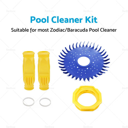 Diaphragm, 1 x Skirt/Disc, 1 x Foot for Zodiac Baracuda Pool Cleaner