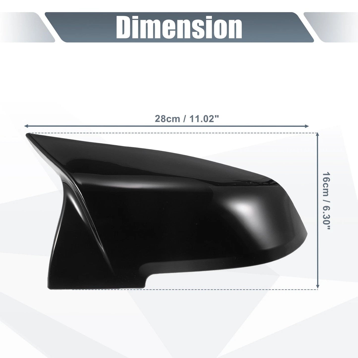 Rearview Mirror Cover Cap Gloss Black for BMW F20 F22 F23 F30 F31 F32 X1