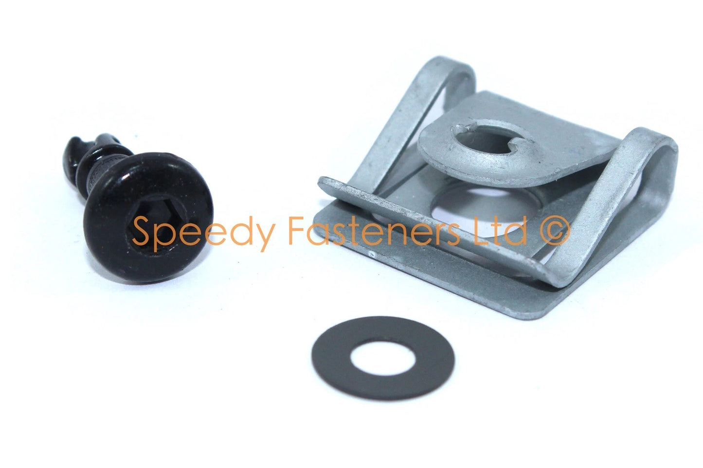 Nero dzus Esagonale Allen Sgancio Rapido 17mm carenatura Fissaggio for Motorcycle