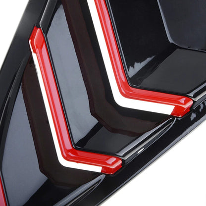 Louver for Honda Civic Body Side Air Vent Window Cover Gloss Black (2016-2020)