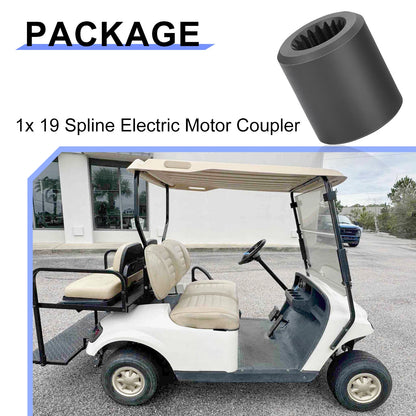 19 Spline Motor Coupler for EZGO Golf Carts Electric Motor (1988–1996)