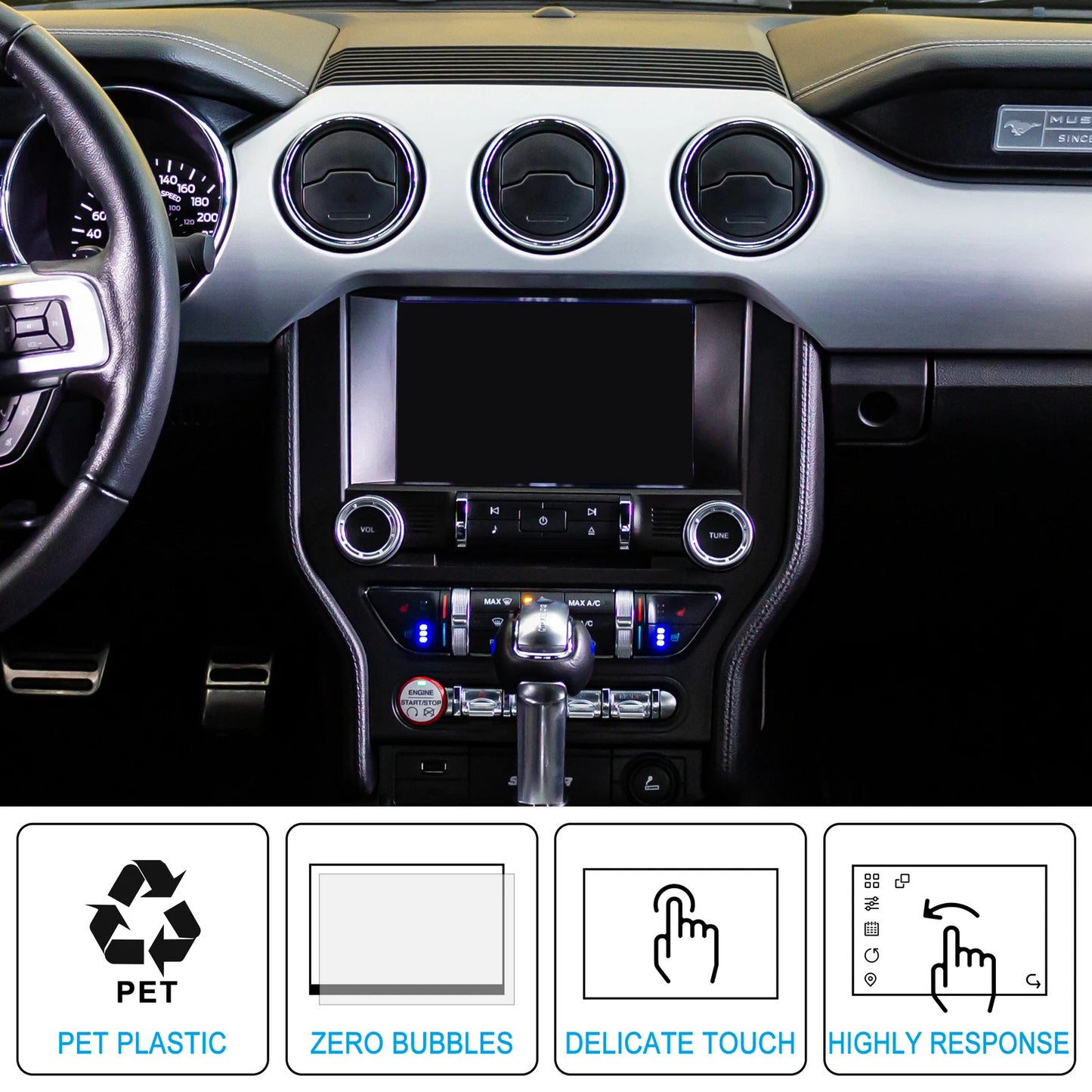 8.8 Inch Tempered Glass Navigation Screen Protector for Mini Cooper (2014-2023)