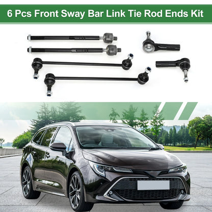 6 x Front Suspension Tie Rod End for Buick Regal