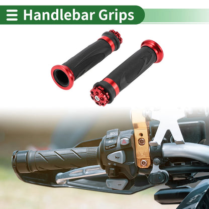 Grips / 7/8 22mm / Hand Grips Cover Aluminum Alloy Red for Motorcycle