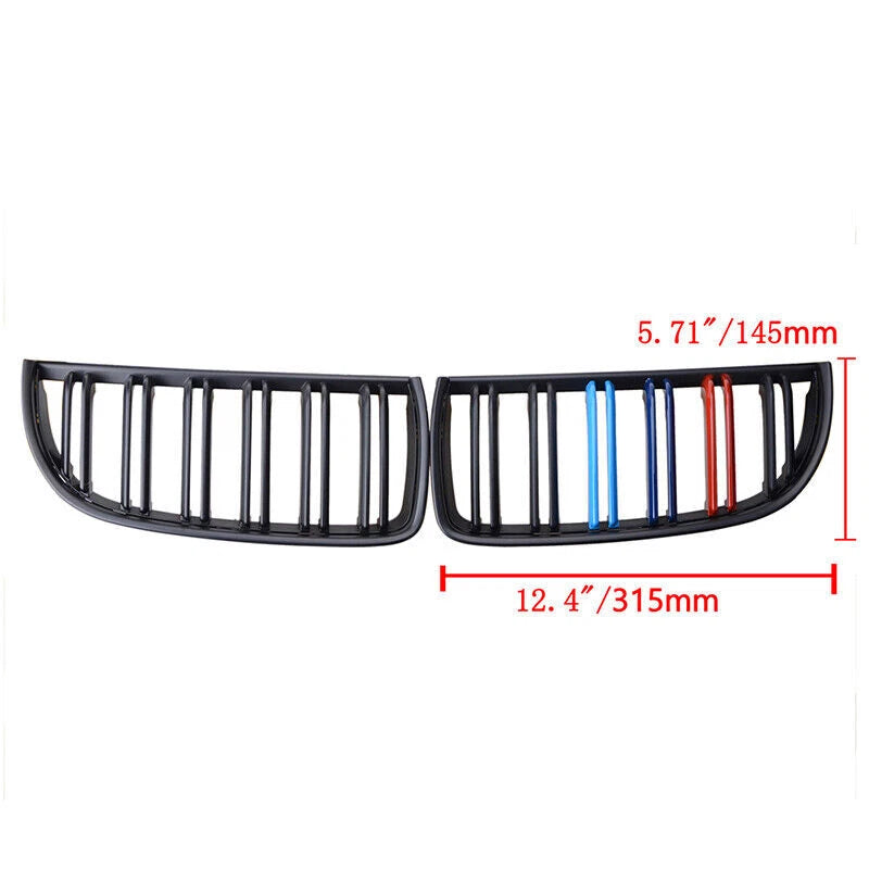 Matte Black M Color Front Kidney Grille for BMW 3 Series E90 E91 (2007-2013)
