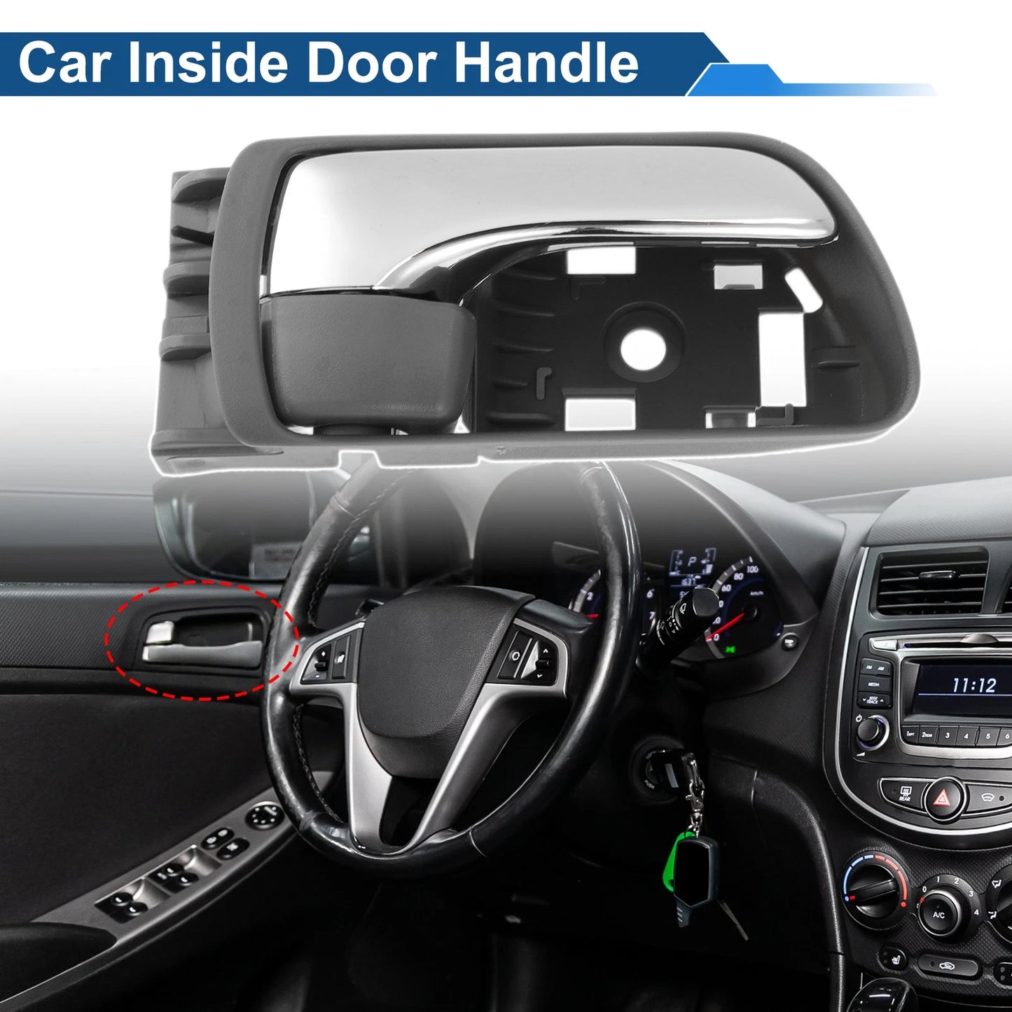 Front Driver Side Interior Door Handle / for Toyota Sienna (2004–2010)