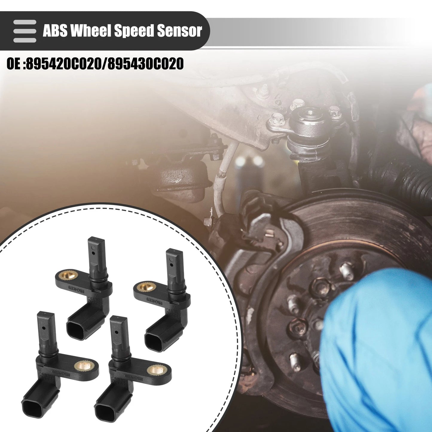 ABS Wheel Speed Sensor Set for Toyota Tundra (2007-2017)