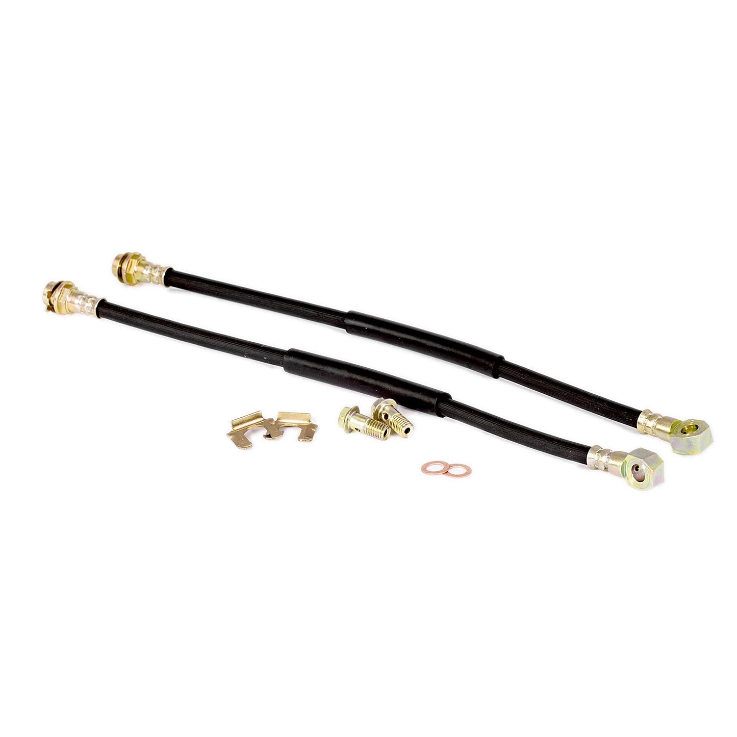 10mm Banjo 18" Rubber Brake Lines with Hardware for Car Model