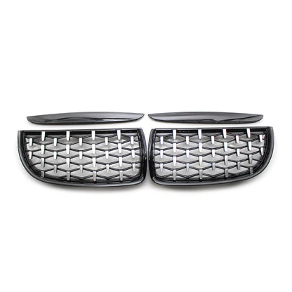 Black Frame & Chrome Grille for BMW E90 (2005-2008)