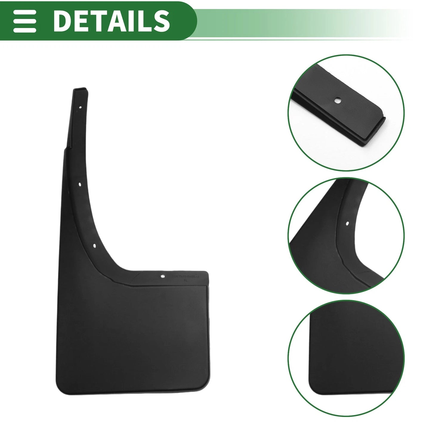 Mud Flaps Splash Guards for Ford Ranger T6/T7 (2011-2018)
