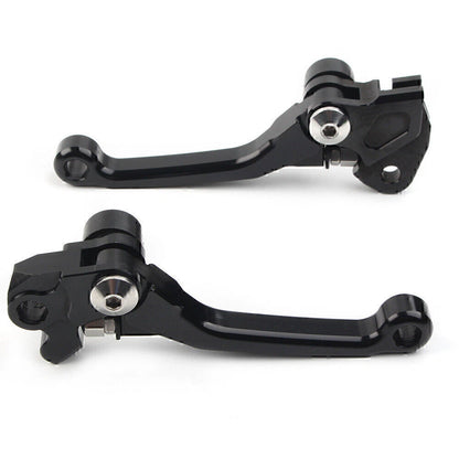 Black CNC Aluminum Brake Clutch Levers for RMZ450 (2005-2022) - 1 Pair