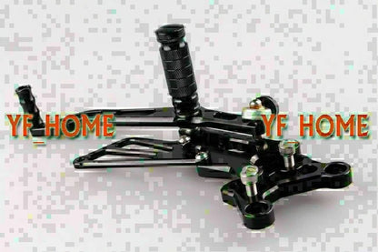 Adjustable Rearsets Foot Pegs for Yamaha YZF R6 2006-2010 (2 x Black)