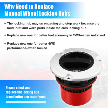 Manual Wheel Locking Hubs for Ford F250 Super Duty (2005-2022)