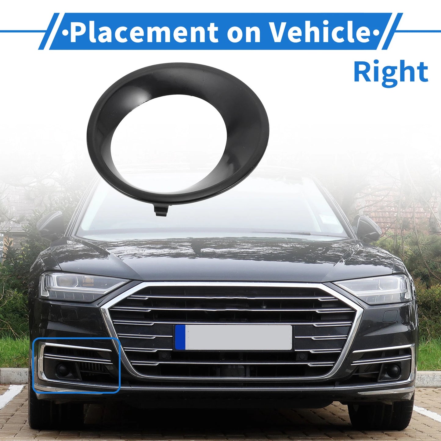 Front Right Fog Light Grill for BMW X3 (2007-2010)