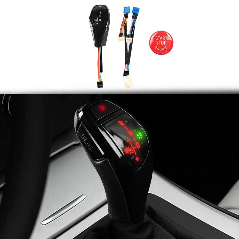Black LED Shift Knob Gear Shifter Fit for BMW E90 E92 E93 E81 E82 E84 E87 E88