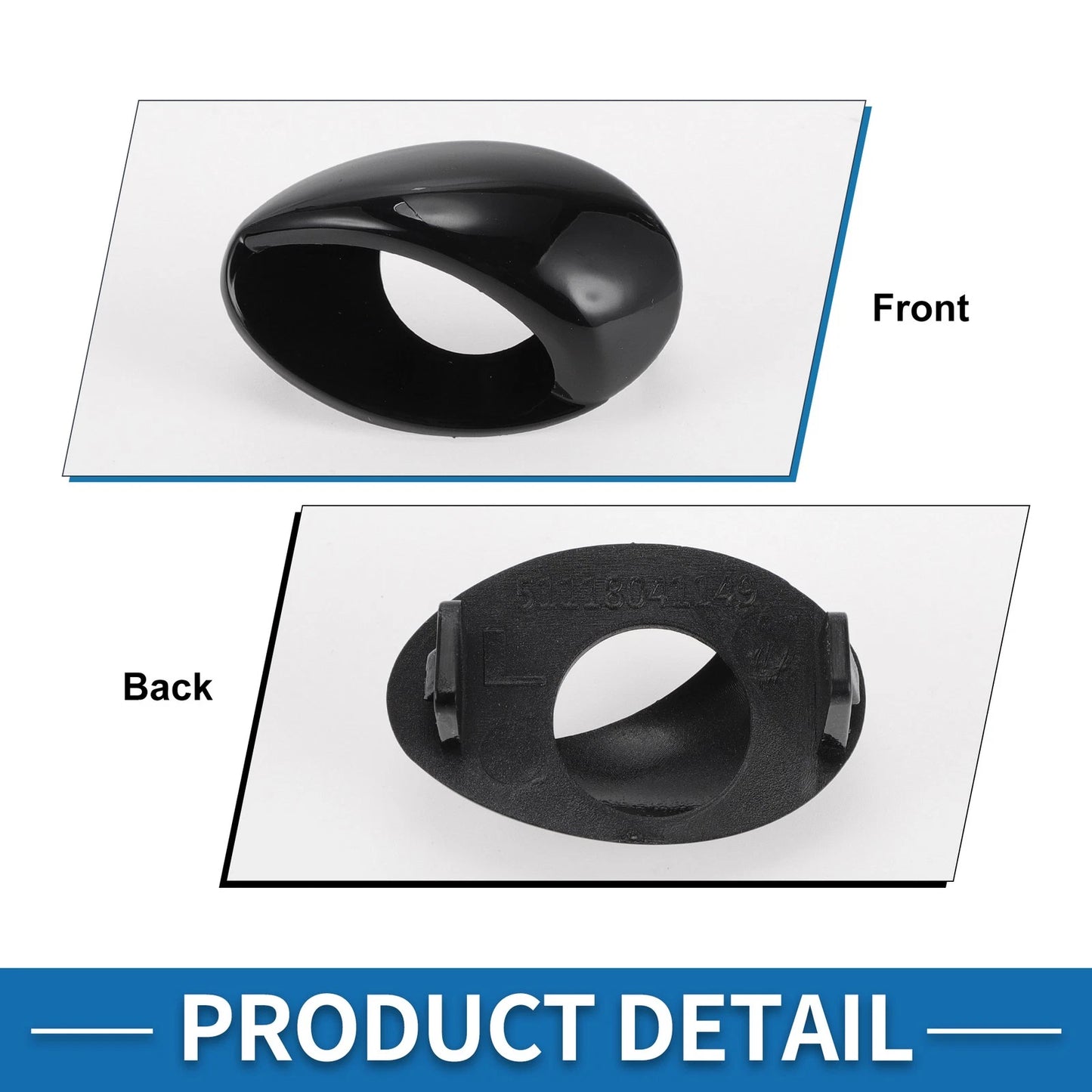 Bumper Headlight Washer Nozzle Cover for BMW M3 (2008-2013) - Gloss Black