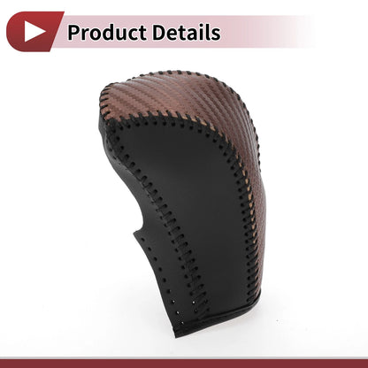 Gear Shift Knob Cover Brown Carbon Fiber for Chevrolet Cruze (2008-2019)