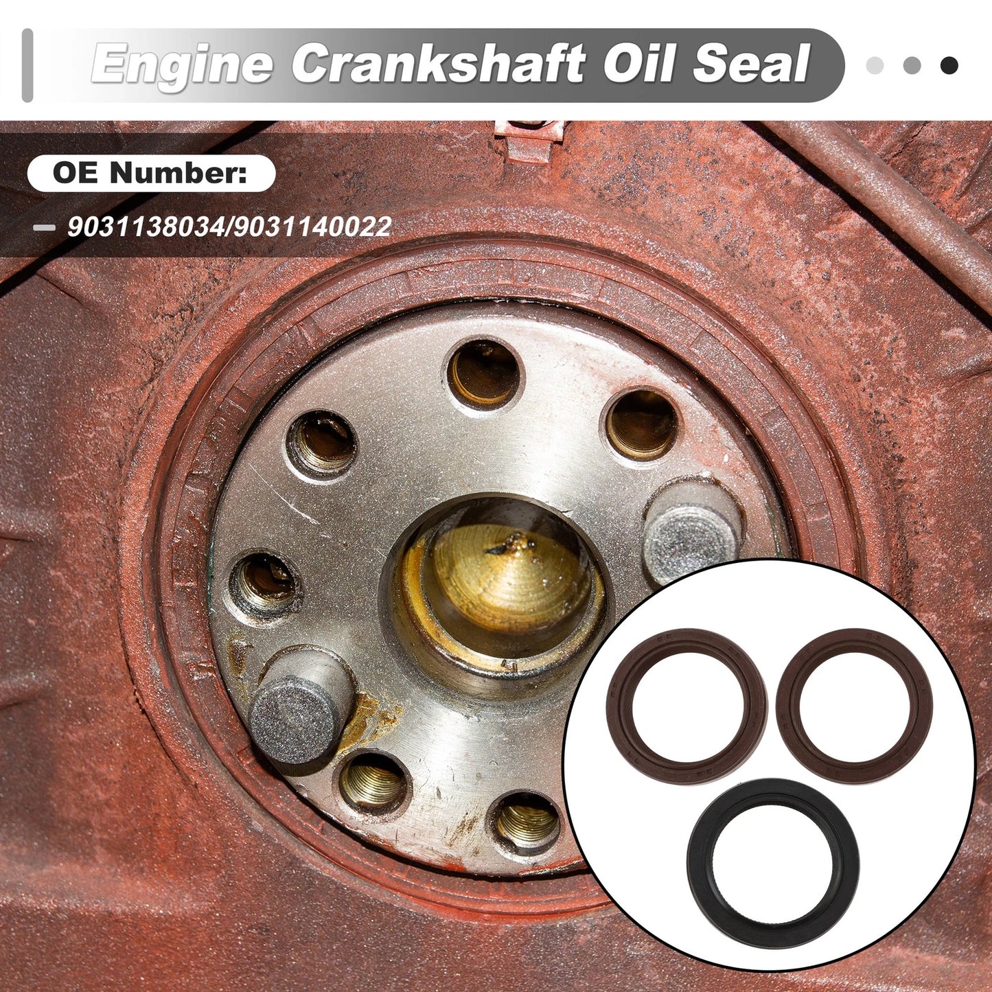 Rear Crankshaft Oil Seal 1 set for Toyota Avalon (1995–2004)