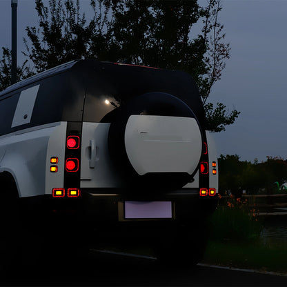 Rear Bumper Brake Lights Reflectors for Land Rover Defender 90 110 130 (20-24)