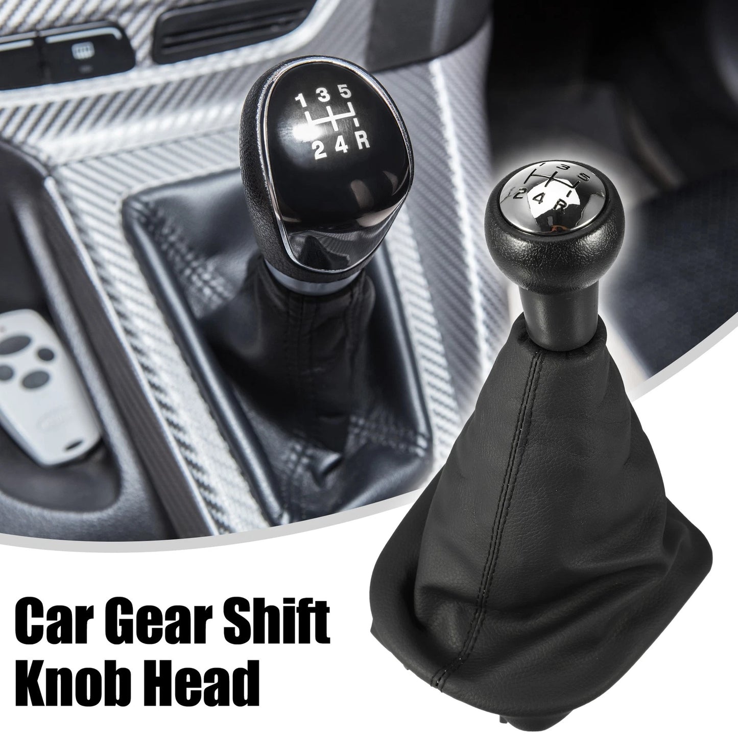 5 Speed Gear Shift Lever Cover Set for Peugeot 207 (2006-2013)