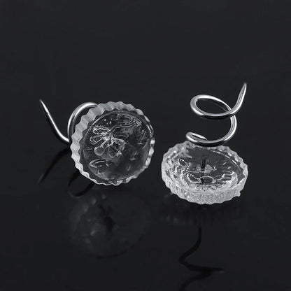 Round Headliner Repair Pins 15x10mm Stainless Steel, 60Pcs for Interior Truck