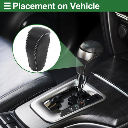 Black Carbon Fiber Gear Shift Knob Cover for Mazda CX-5 (2017-2022)