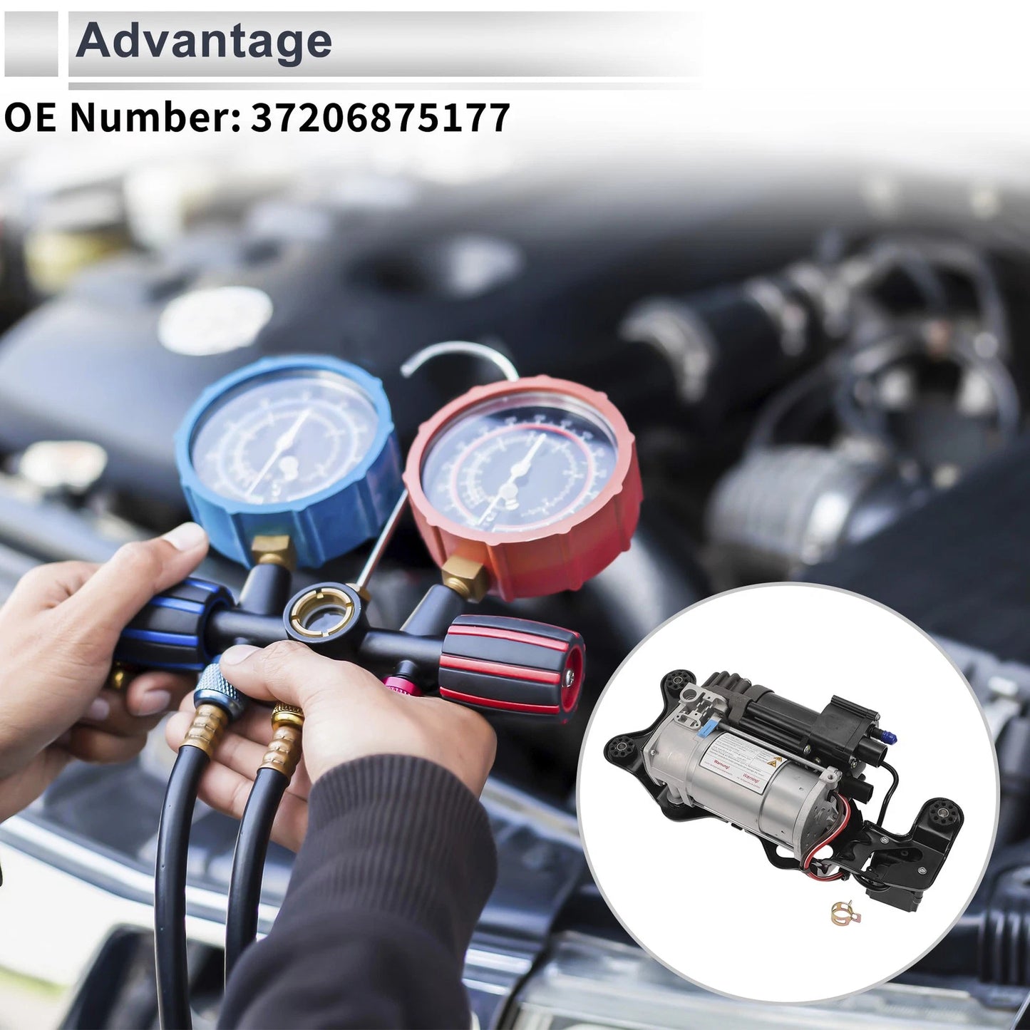 Air Suspension Compressor for BMW X5, X6 (2014-2019) - 1 x Compressor Unit
