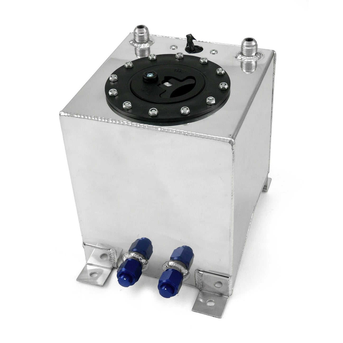 2.5 Gallon Lightweight Polished Aluminum Fuel Cell w/ Sender