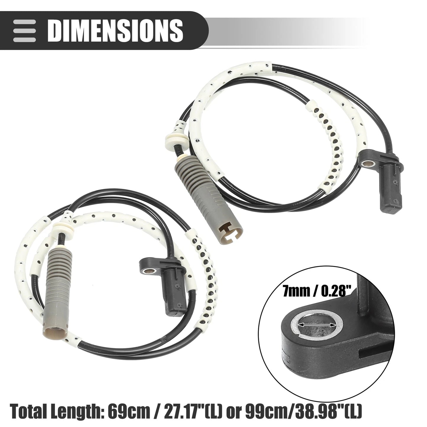 ABS Sensor Rear Left & Right for BMW 128i E82