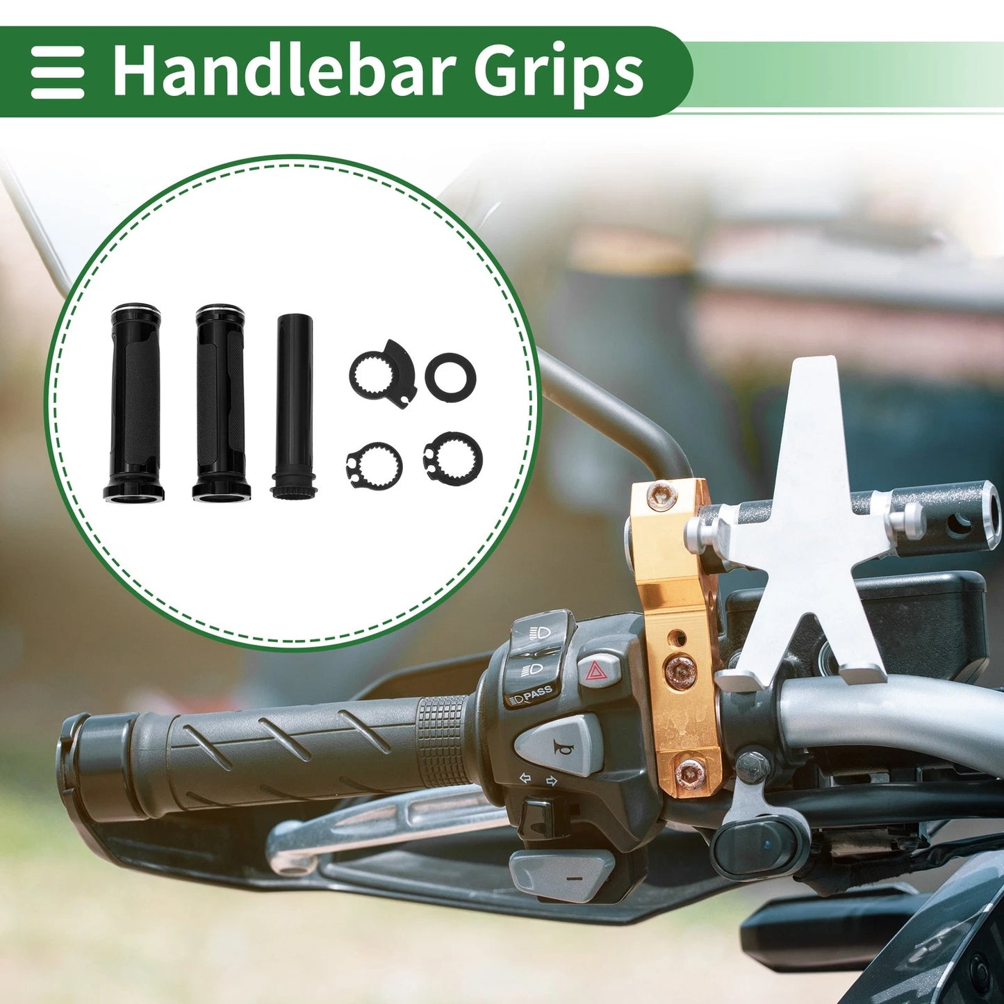7/8" Hand Grips Cover Kit for Motorcycle