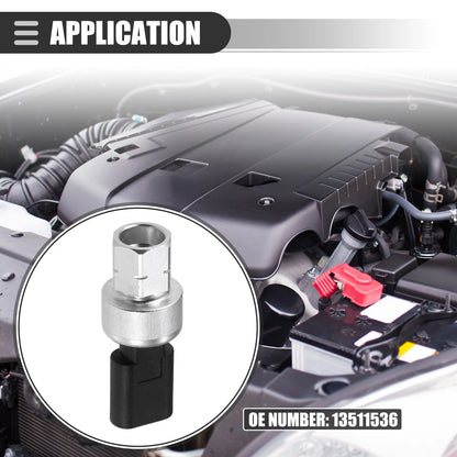 A/C Pressure Transducer Valve Metal Black for Buick Encore (2020–2022)
