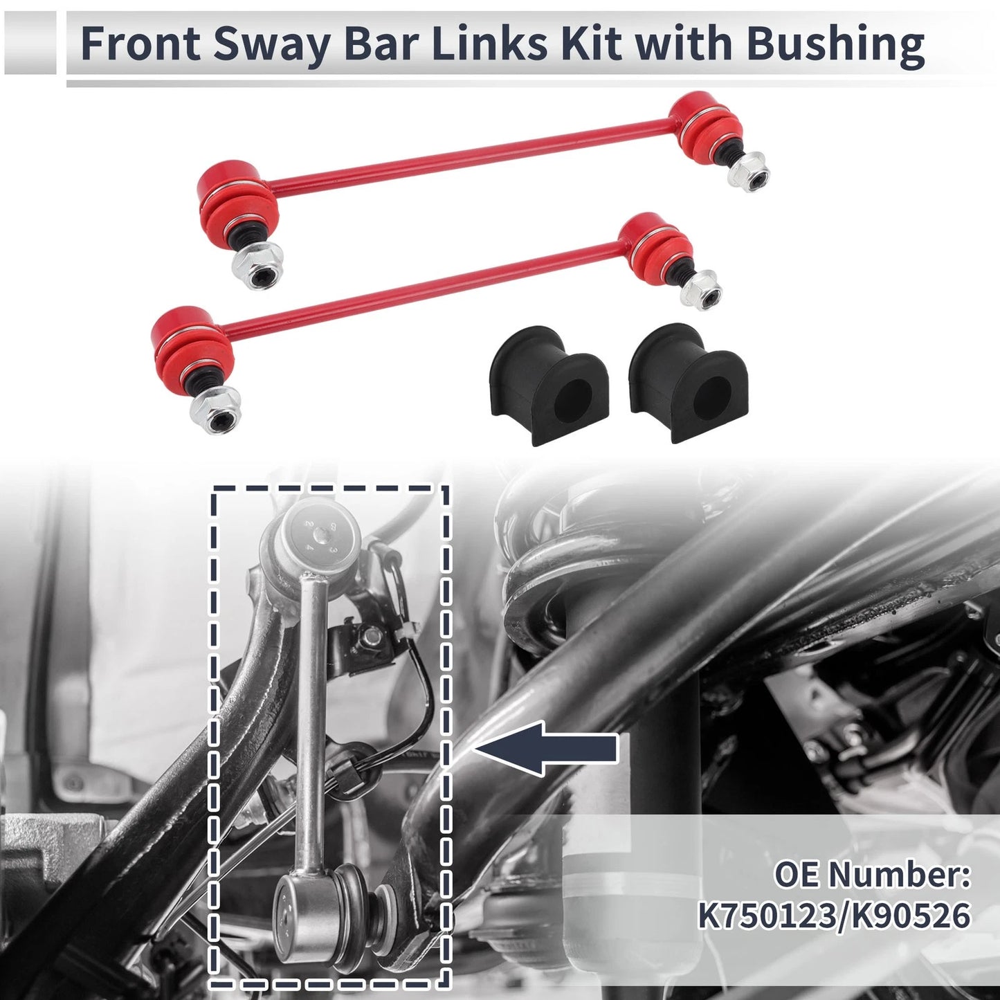 2 x Front Stabilizer Bar Links for Toyota Camry (2007–2015)