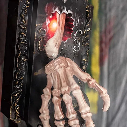 Halloween Spray Doorbell Scary Sound LED Red Light for Outdoor Decoration