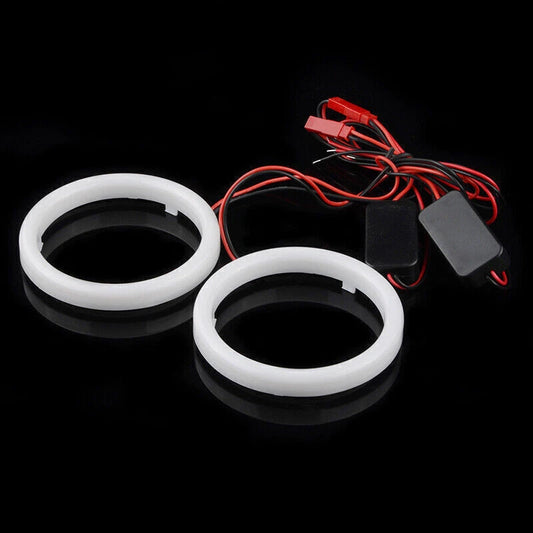 110mm DRL COB LED Angel Eyes Halo Ring Fog Headlight Lamps