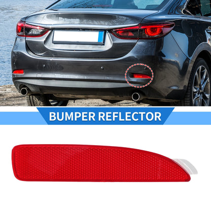 Rear Right Bumper Reflector for Mazda 3 (2016-2018) Red
