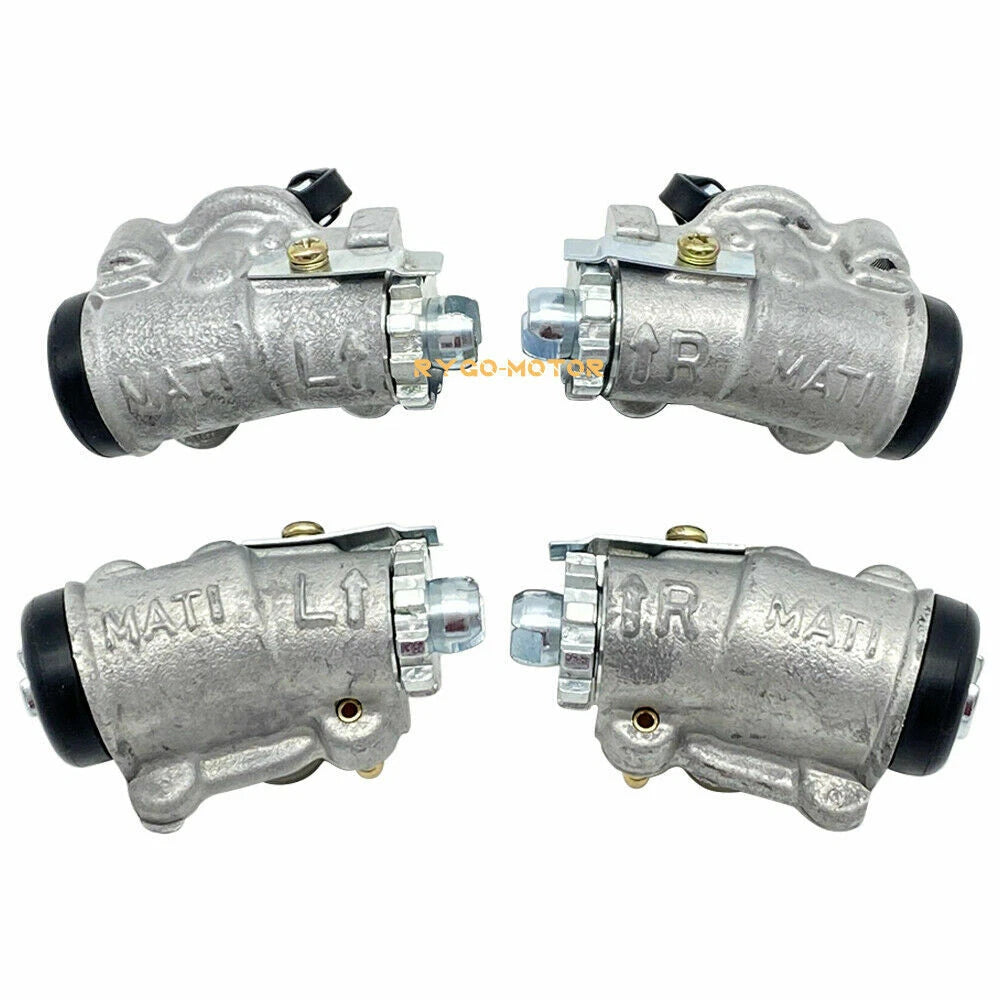 4 x Front Brake Wheel Cylinders W/Shoes for Honda Foreman 450 TRX450 (1998–2004)