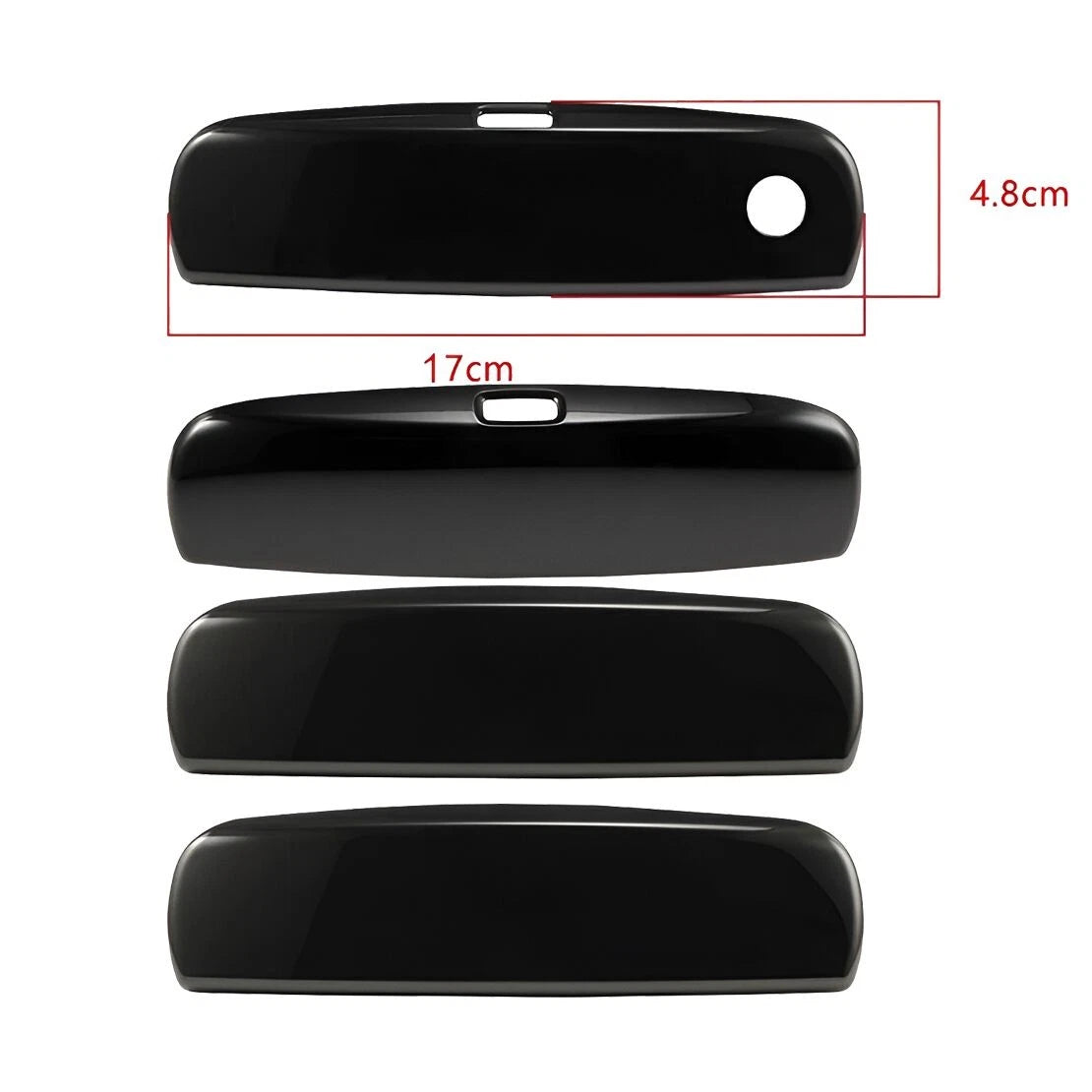 4pc Exterior Door Handle Trim Bezel for Dodge Charger (2011-2021)