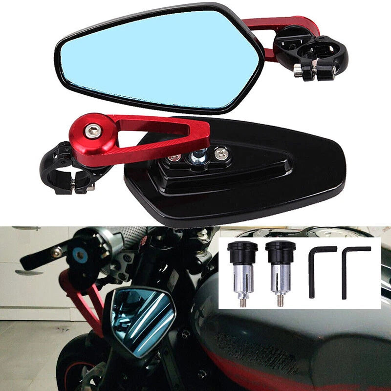 7/8" Handle Bar End Side Mirrors for Suzuki GSXR 1000 750 600 250 (2001-2023)