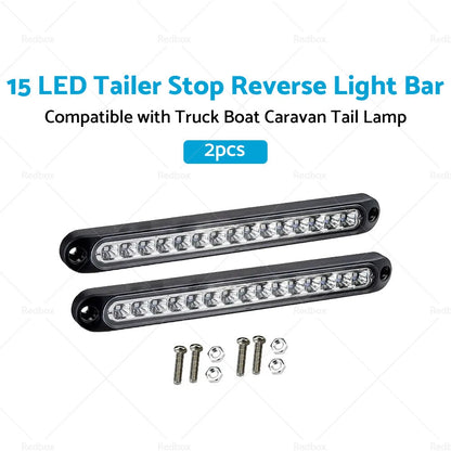 15" LED Tail Stop Reverse Light Bar for Truck Boat Caravan