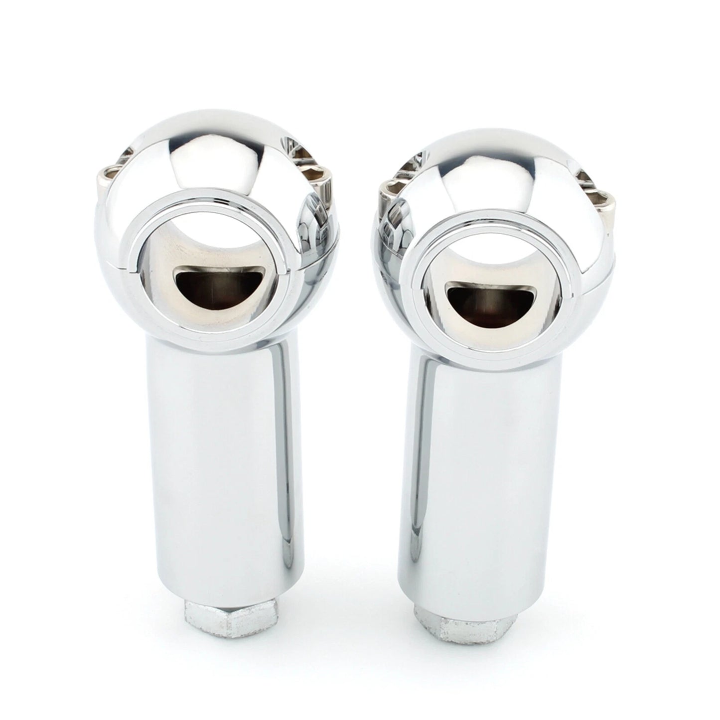3" Chrome Handlebar Risers for Harley Davidson Cruisers