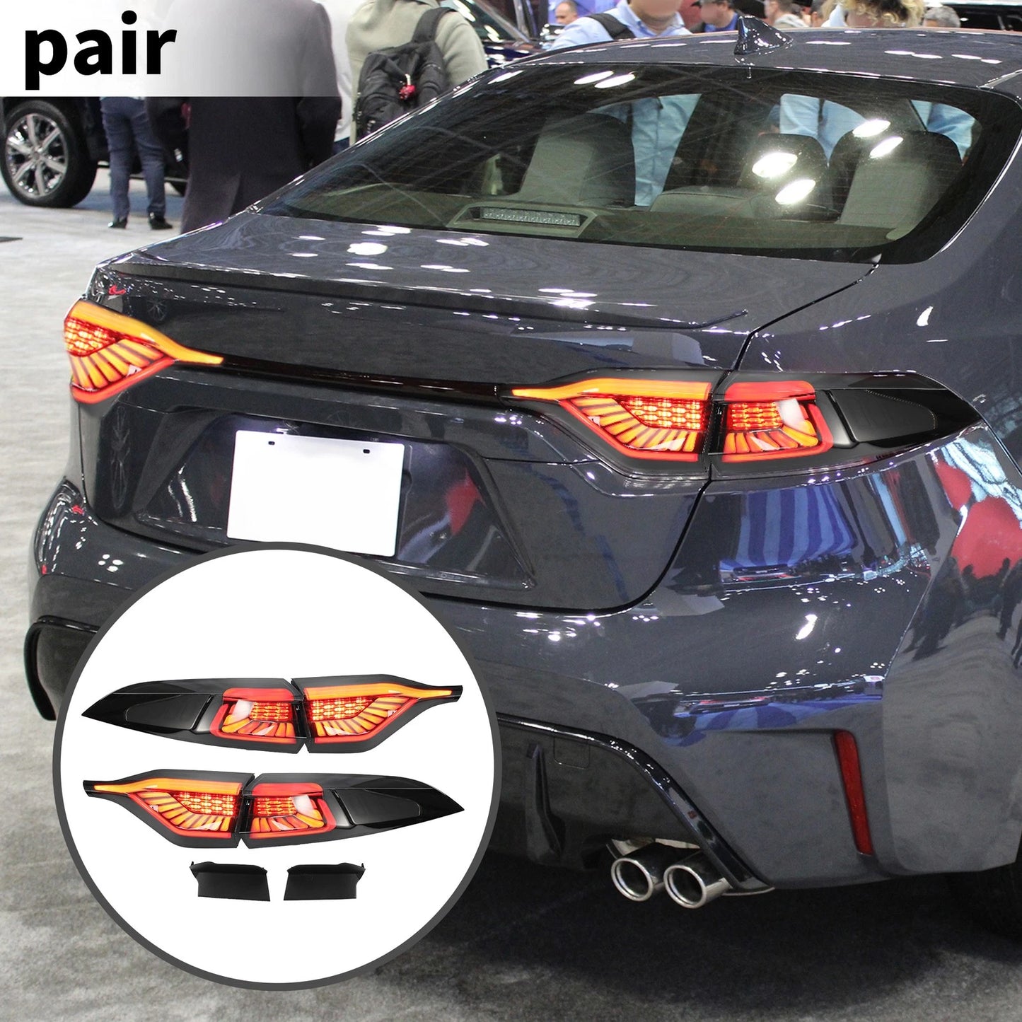 OLED Brake Tail Lights Assembly for Toyota Corolla (2020–2023)