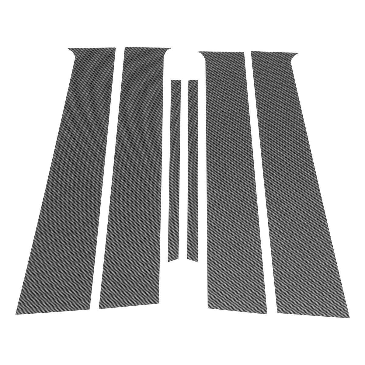 6pcs Carbon Fiber Pillar Window Trim for Nissan Versa (2007-2019)