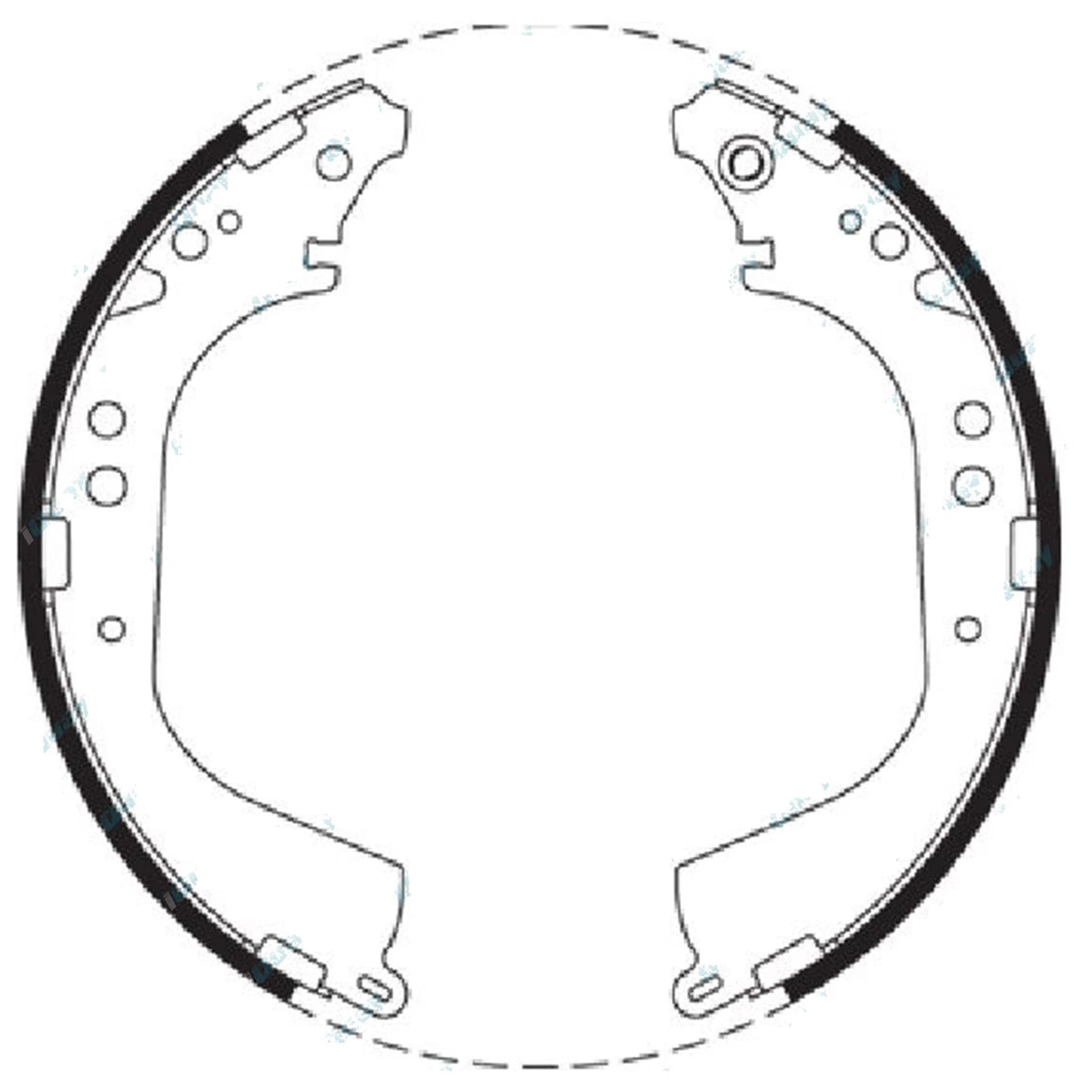 Rear Brake Shoes Set for Nissan Patrol GQ Y60 & Maverick DA (1987-1994)