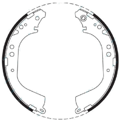 Rear Brake Shoes Set for Nissan Patrol GQ Y60 & Maverick DA (1987-1994)