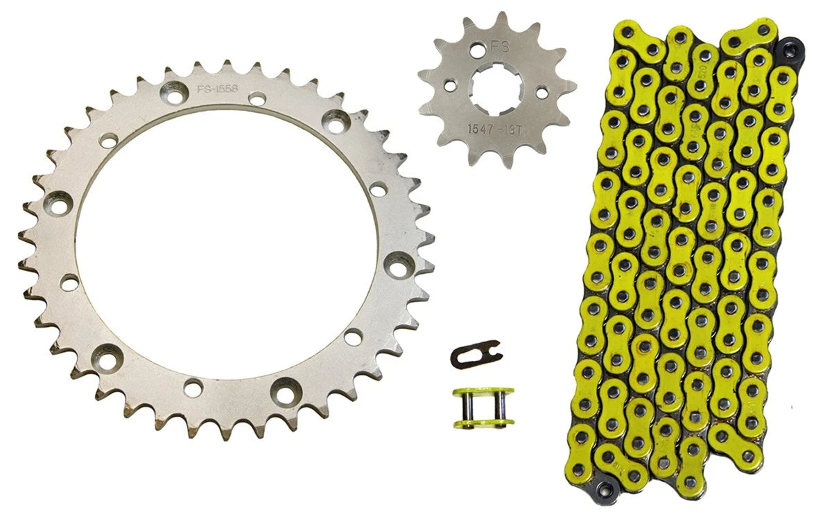 Yellow 520x98 Drive Chain & 13/40 Sprockets for Yamaha Warrior 350 (1989-2004)