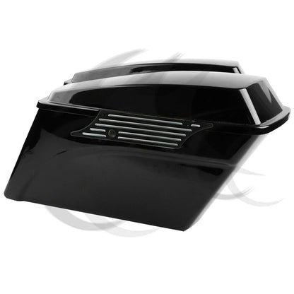 Black Saddlebag Latch Covers for Harley Street Electra Glide (1993-2013)